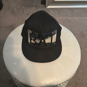 Forever 21 Black Cap with Silver Plate